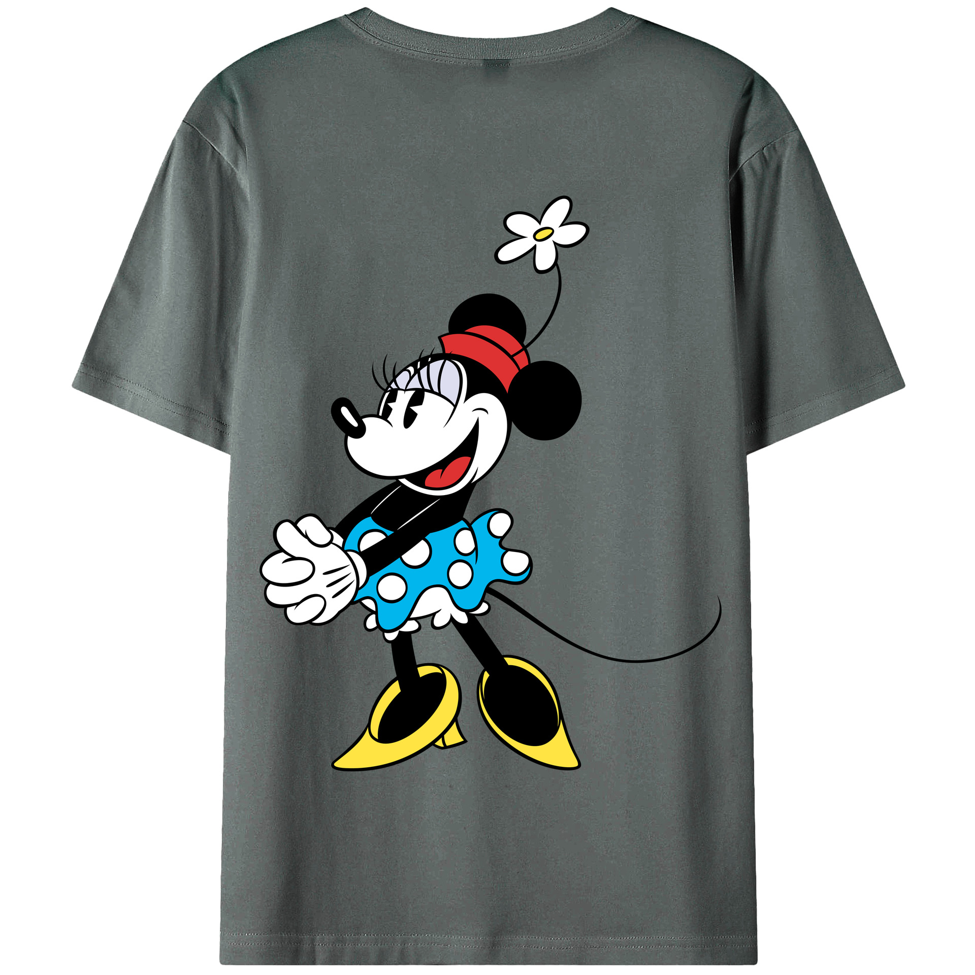 （画像用） ミッキーマウス Mickey Mouse 綿100％半袖Tシャツ（背面プリント）